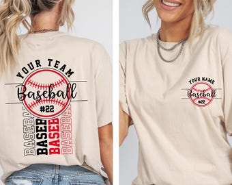Custom Baseball Shirt, Personalized Baseball Shirt, Baseball Team Name Shirt, Baseball Shirt, Game Day Shirt, Baseball Mom Shirt, Softball