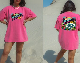Comfort Colors® Beachbum Beach Bum Shirt, Palm Tree Summer Shirt, Beach Tee Ocean Oversized Shirt, Vacation Shirt, Family Matching Vacation