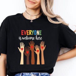 Idaho teacher shirt, everyone is welcome here shirt, inclusion and equality shirt, protest and resist shirt, idaho teacher tee, Protest tee