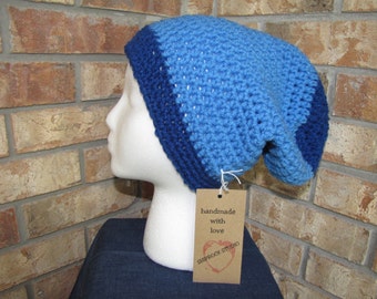 Slouchy Beanie Hat - Royal Delft Blue