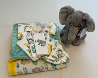 Safari babies-Newborn Baby Blanket Set