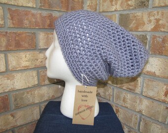 Slouchy Beanie Hat - Violet Sparkle