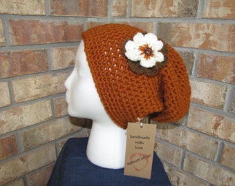 Slouchy Beanie Hat - Rusty Dazie