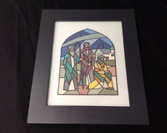 Shepherds in Stained Glass