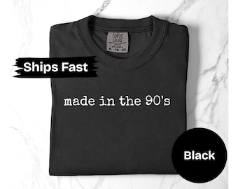 Camiseta Comfort Colors® “Made in the 90’s”, camiseta retro vintage de los 90 para bebé, regalo nostálgico unisex, top minimalista