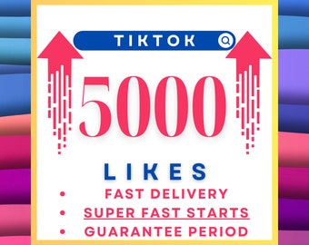 Me gusta en TikTok al instante 5000 Me gusta: impulso de redes sociales rápido, real y de alta calidad
