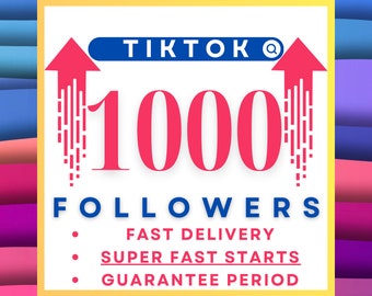 TikTok Followers Instantly 1000 - High Quality, Real & Fast Social Media Boost