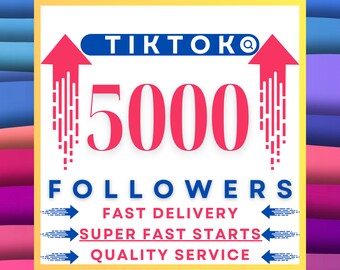 TikTok Followers Instantly 5000 - High Quality, Real & Fast Social Media Boost