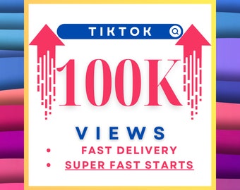 TikTok 100000 Vistas (RÁPIDAS) 100K Vistas de TikTok: impulso de redes sociales rápido, real y de alta calidad