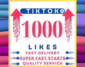 Me gusta en TikTok al instante 1000 Me gusta: impulso de redes sociales rápido, real y de alta calidad