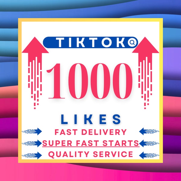 TikTok Likes Instantly 1000 Likes - High Quality, Real & Fast Social Media Boost