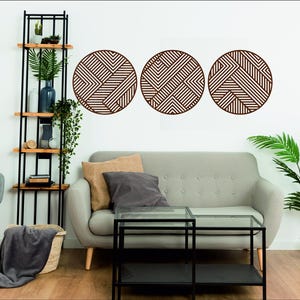 geometric wooden wall art, wall art set, wooden wall decor, abstract wall decor, bedroom wall decor, livingroom wall decor