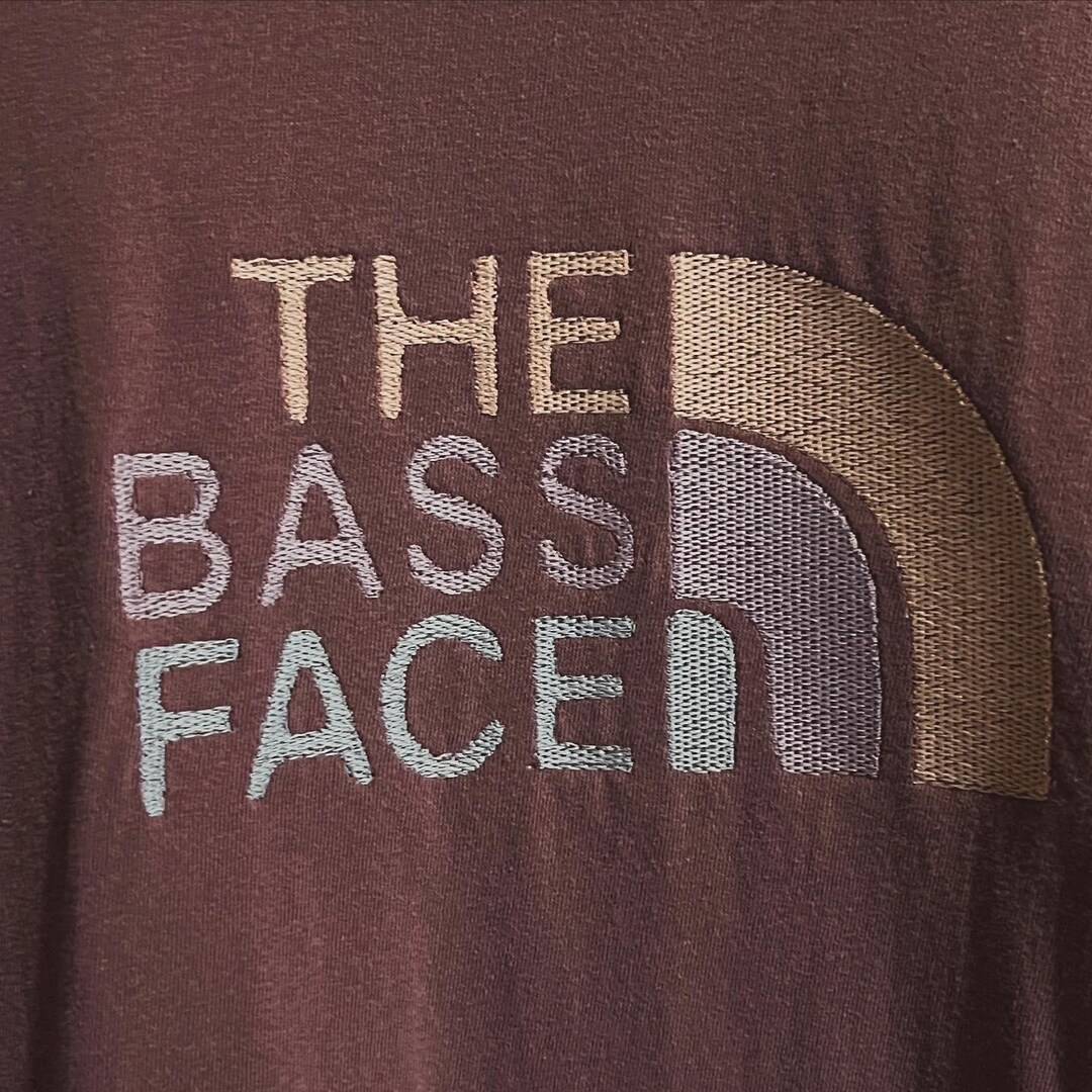 The North Face Parody Logo the Bass Face XL Maroon 100 Cotton Comfort