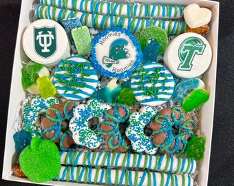 CUSTOM College Commit/Roommate Gift, Showers, Graduation, Birthday, that special someone. Delicious chocolate dipped sugary treats.