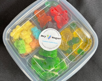 Gummie assortiment. Perfect voor een middagsnack, een film kijken, een logeerpartijtje voor kinderen enz.