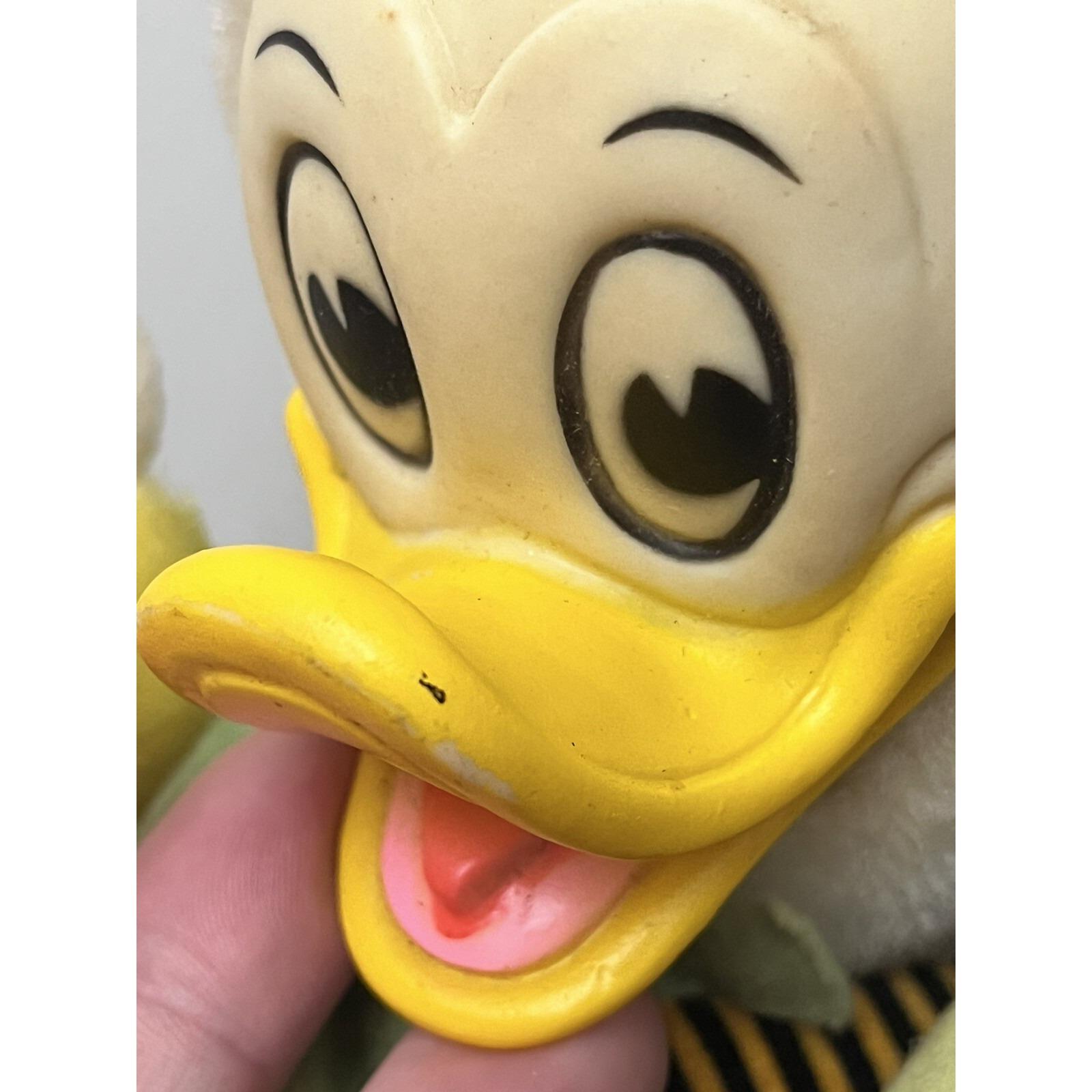 Yellow Duck Roly Polys VTG 1950's Roly Poly Donald Duck Plush Jingle Toy Gund J. Swedlin ...