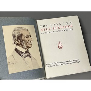 Self-Reliance by Ralph Waldo Emerson 1908 The Roycrofters New York Hardcover image 5