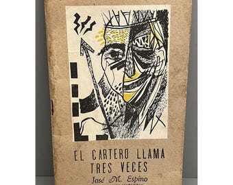 RARE 1992 Cuban Poetry Jose Manuel Espino -El Cartero Llama Tres Veces -Ltd 1000
