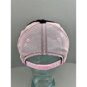 VTG Von Dutch Y2K 90s Pink & Black Terrycloth Mesh Snapback Trucker Hat KOREA image 8