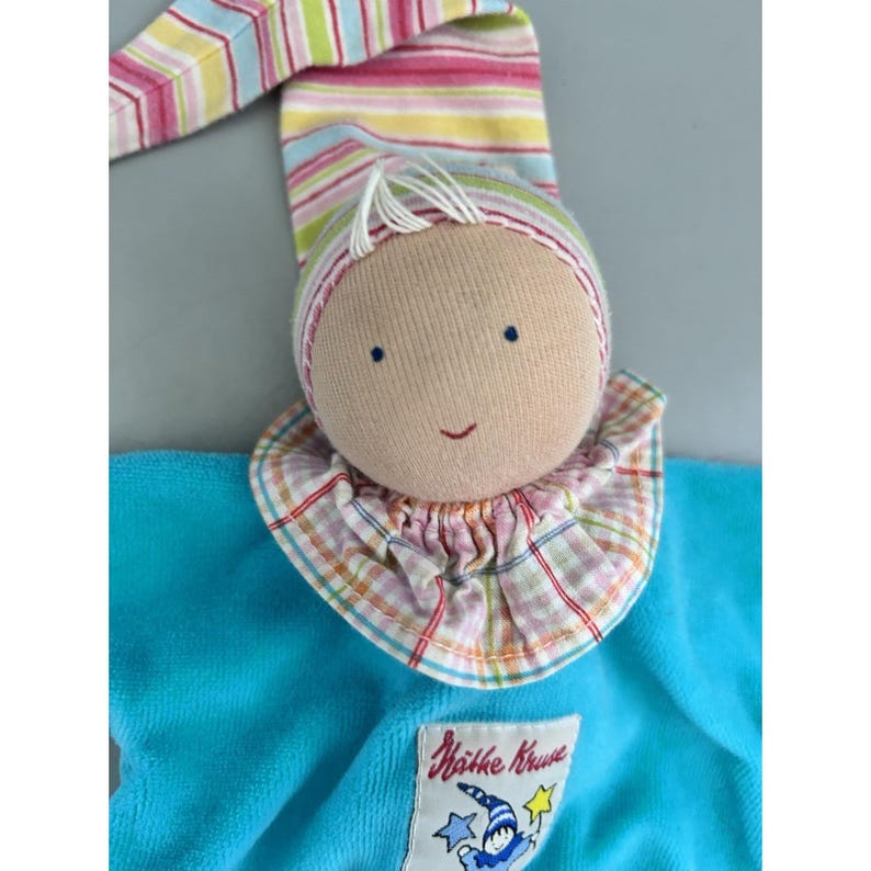 Kathe Käthe Kruse Doll Waldorf Gnome Pointed Hat Fabric Rag Doll 10" Ragdoll zdjęcie 2