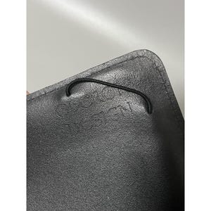 Oberon Design Black Embossed Leather Journal Book Cover 6x8" image 7