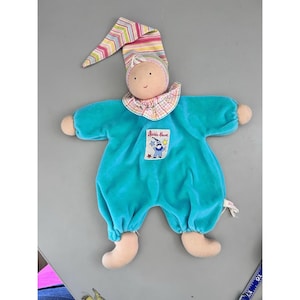 Kathe Käthe Kruse Doll Waldorf Gnome Pointed Hat Fabric Rag Doll 10" Ragdoll zdjęcie 1
