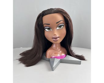 Bratz Funky Fashion Makeover Styling Head SASHA Doll 2002 Large MGA Vintage RARE