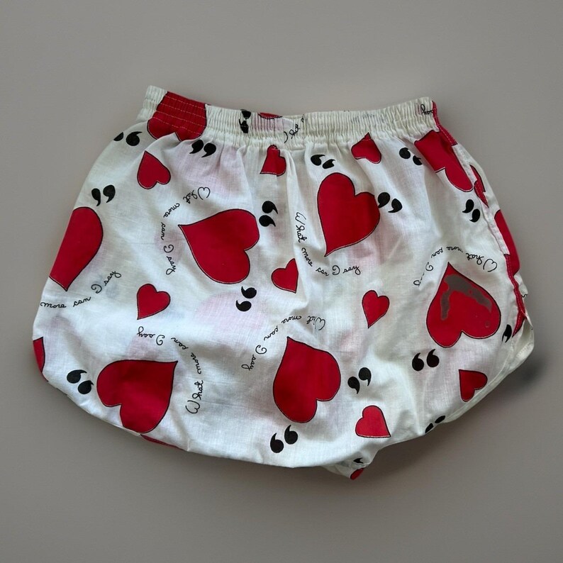 VTG Jockey LIFE Slim Guy Boxer Shorts Valentines Day Hearts Love Shorts Sz 30 imagen 4
