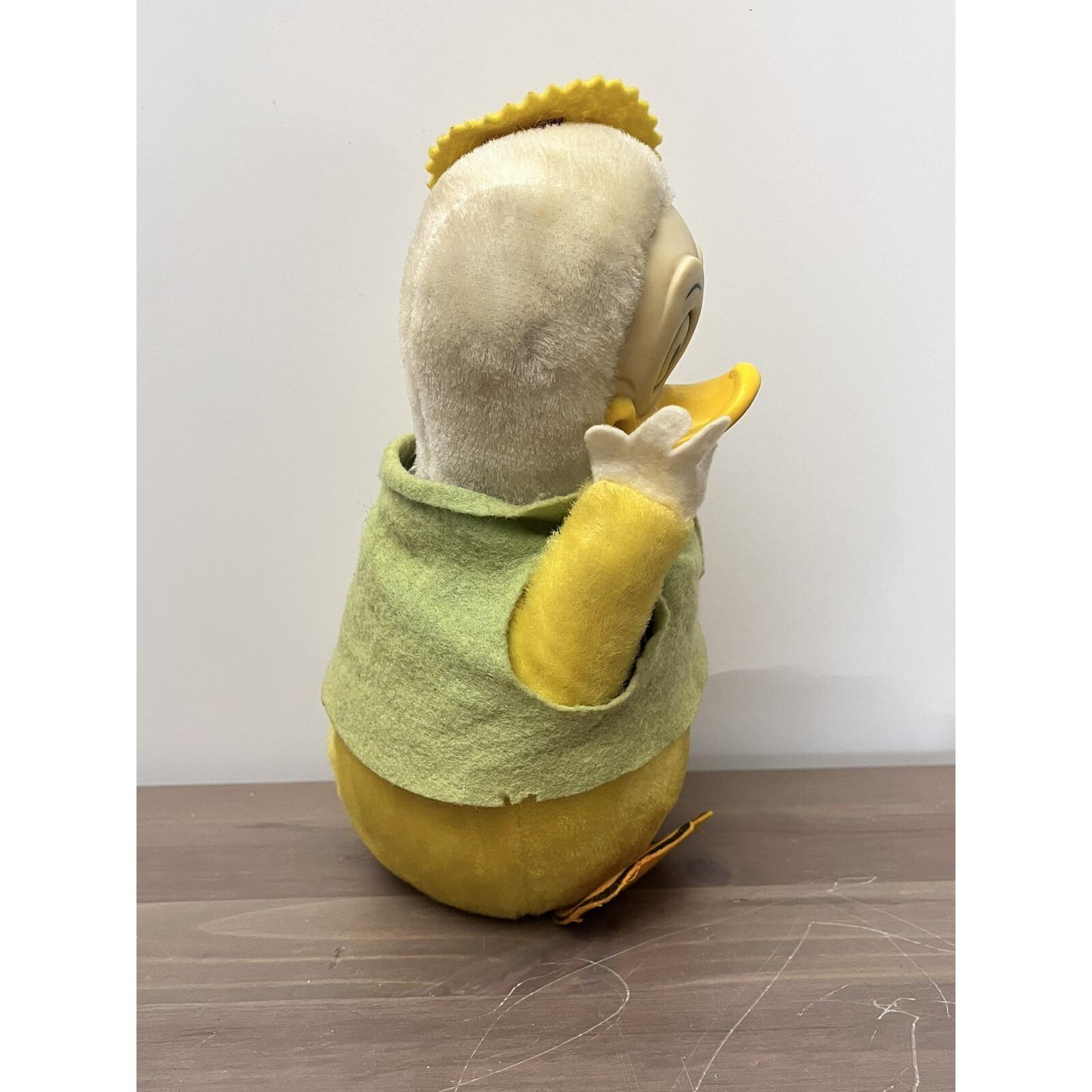 Yellow Duck Roly Polys VTG 1950's Roly Poly Donald Duck Plush Jingle Toy Gund J. Swedlin ...
