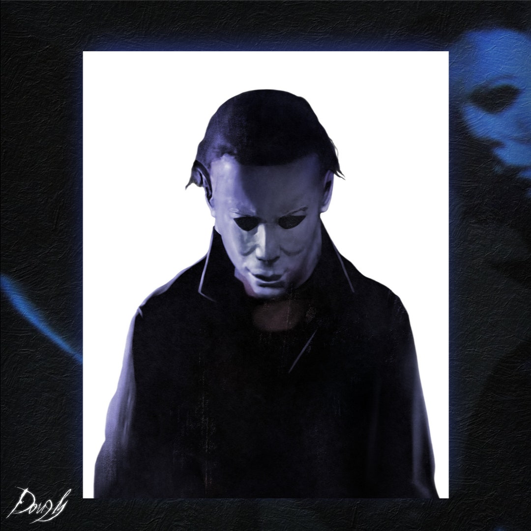Michael Myers Print | Halloween Poster | Haddonfield | Latex Mask - Etsy
