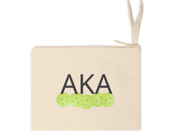 Alpha Kappa Alpha Pickleball Accessory Zipper Sorority accessory for the Pickleball player, Diva, Queen, recent member or alumna.