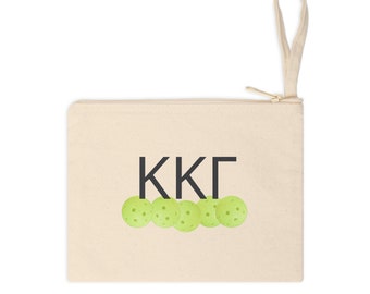 Kappa Kappa Gamma Pickleball Accessory Zipper Sorority accessory for the Pickleball player, Diva, Queen, recent member or alumna.