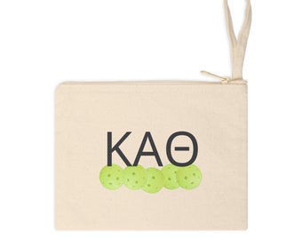 Kappa Alpha Theta Pickleball Accessory Zipper Sorority accessory for the Pickleball player, Diva, Queen, recent member or alumna.