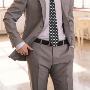 Pickleball Necktie: Satin Polyester Tie for Men