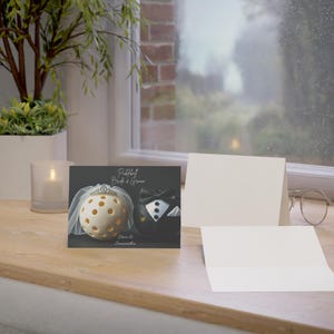 Pickleball Wedding Greeting Card: Engagement, Bridal Party Stationery