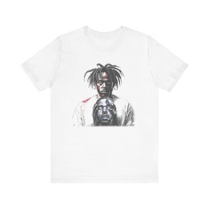 Retro Kendrick Lamar Shirt, Kendrick Fan Gift Unisex Hip Hop T-shirt, Kendrick holding Drake's head, Unisex Jersey Short Sleeve Tee, Rap tee