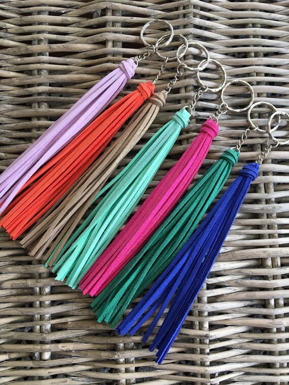 Keychain Tassel Tassel Keyring Gift for Her Gift Under 10 Etsy