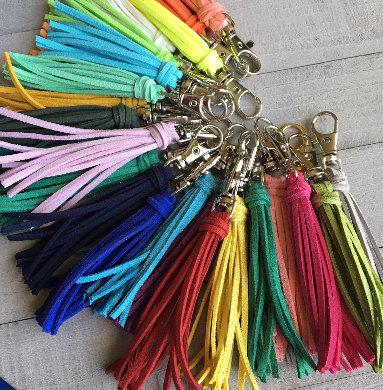 Purse Charm Tassel Bag Charm 3.5 Mini Faux Suede Etsy