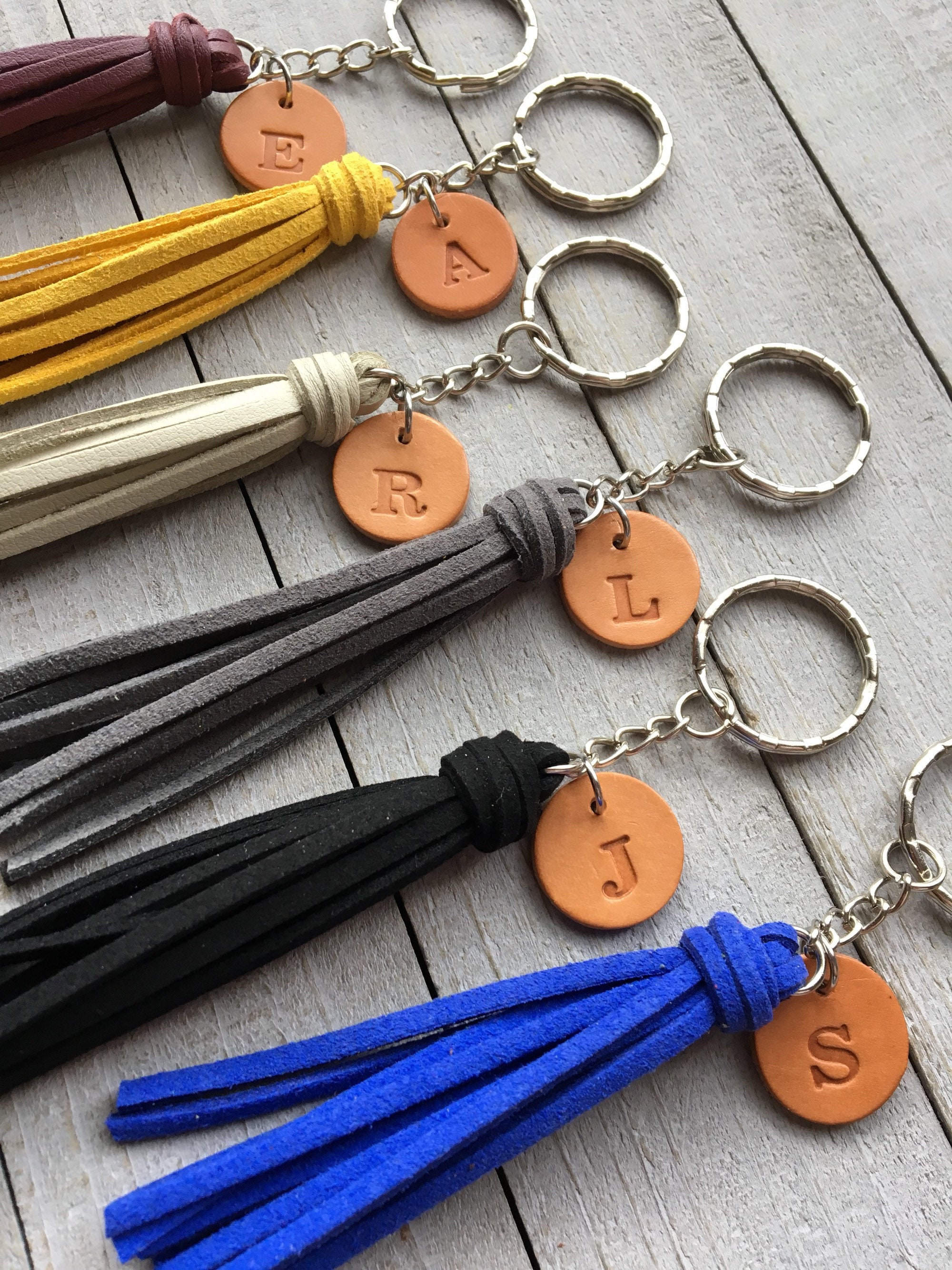SOIMISS Leather Tassel Keychain Bag Keychain Handbags Purse Tassels Charms  Car Keyring Key Holder Wallet Hanging Decorations
