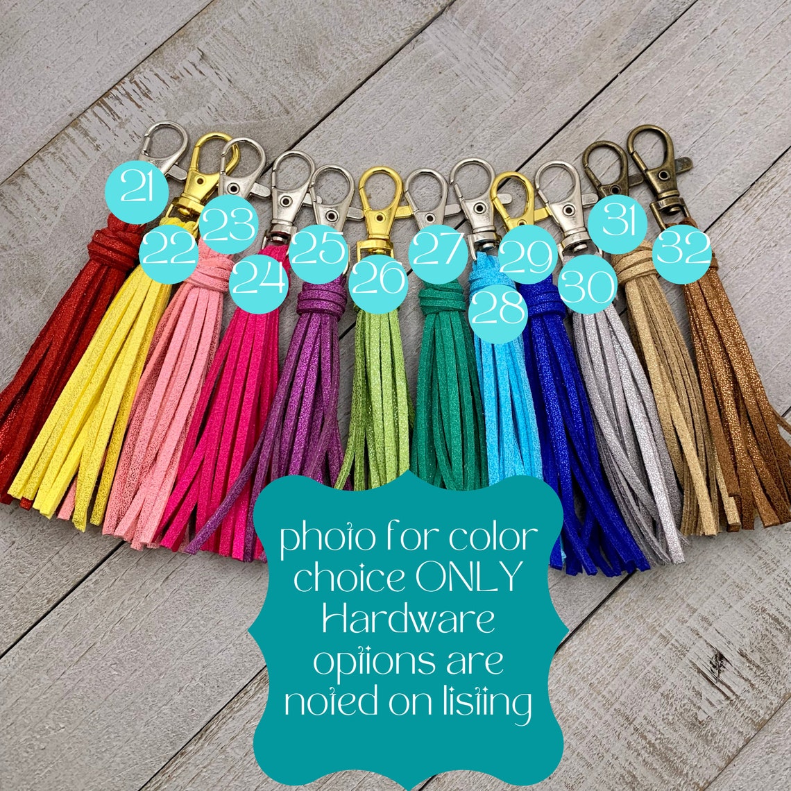 Mini Faux Suede Tassel Bag Charm With Silvertone Clip Etsy