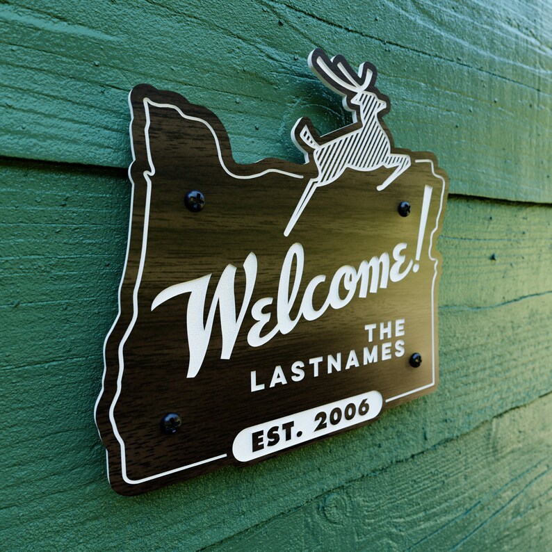 Personalized Sign Portland Oregon National Parks Etsy
