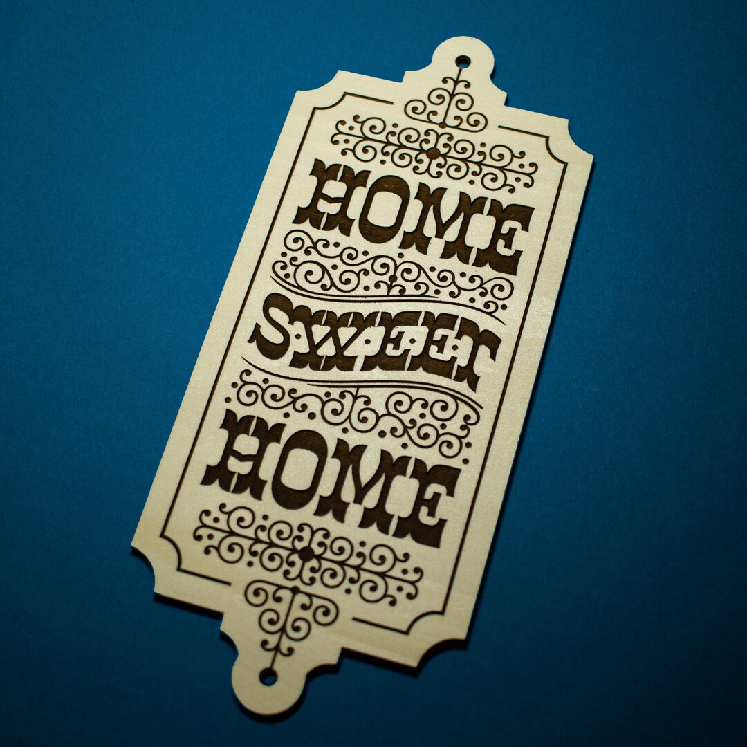 Cottagecore Home Sweet Home Sign - Mid-century Lettering Retro Western ...
