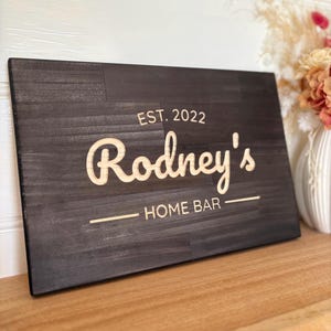 Custom bar sign for man cave accessories for home bar decor for man cave sign for husband gift for dad Christmas gift for brother