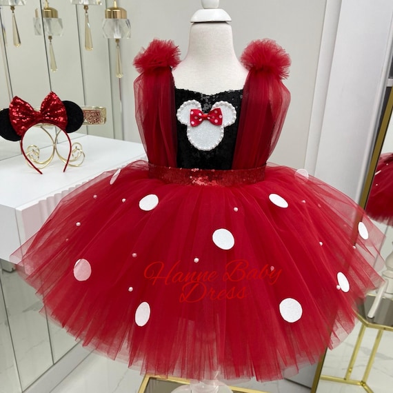 mickey mouse 1st birthday dress Disney Mickey Mouse & Friends Kids Ruffle Sleeve Birthday Party Tutu Dresses Minnie Pink 3T-4T : Target