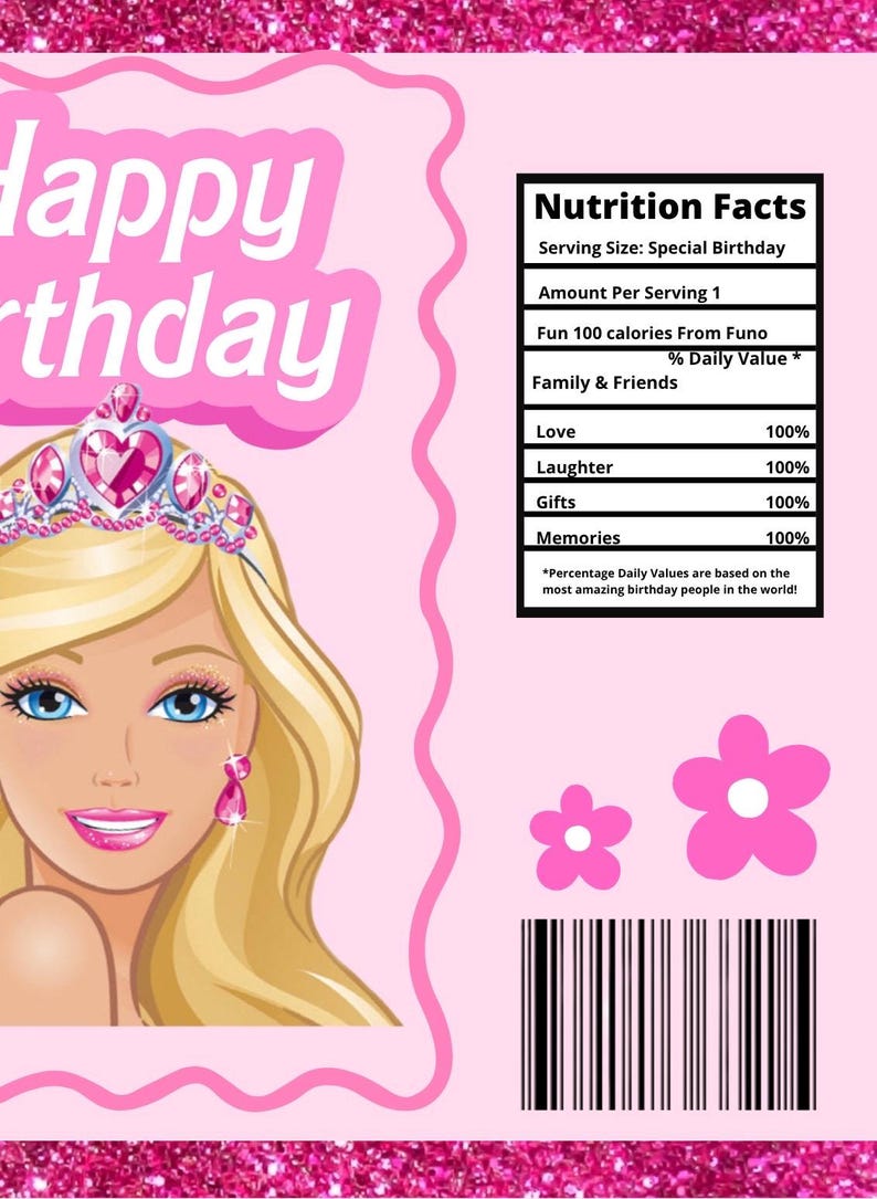 Barbie Party Favors, Barbie Templates, Chip Bags, Caprisuns Labels ...