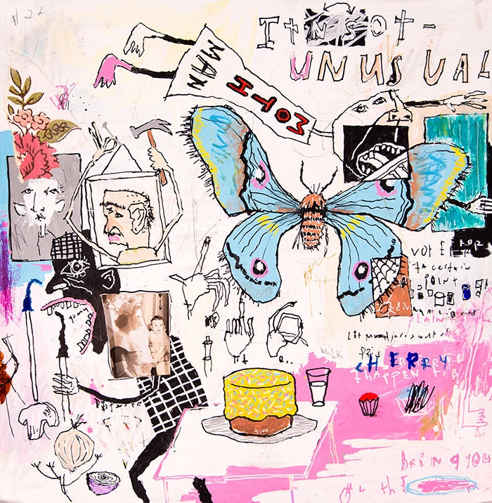 Mixedmedia Online Class Mixedmedia Painting With Lewis Etsy