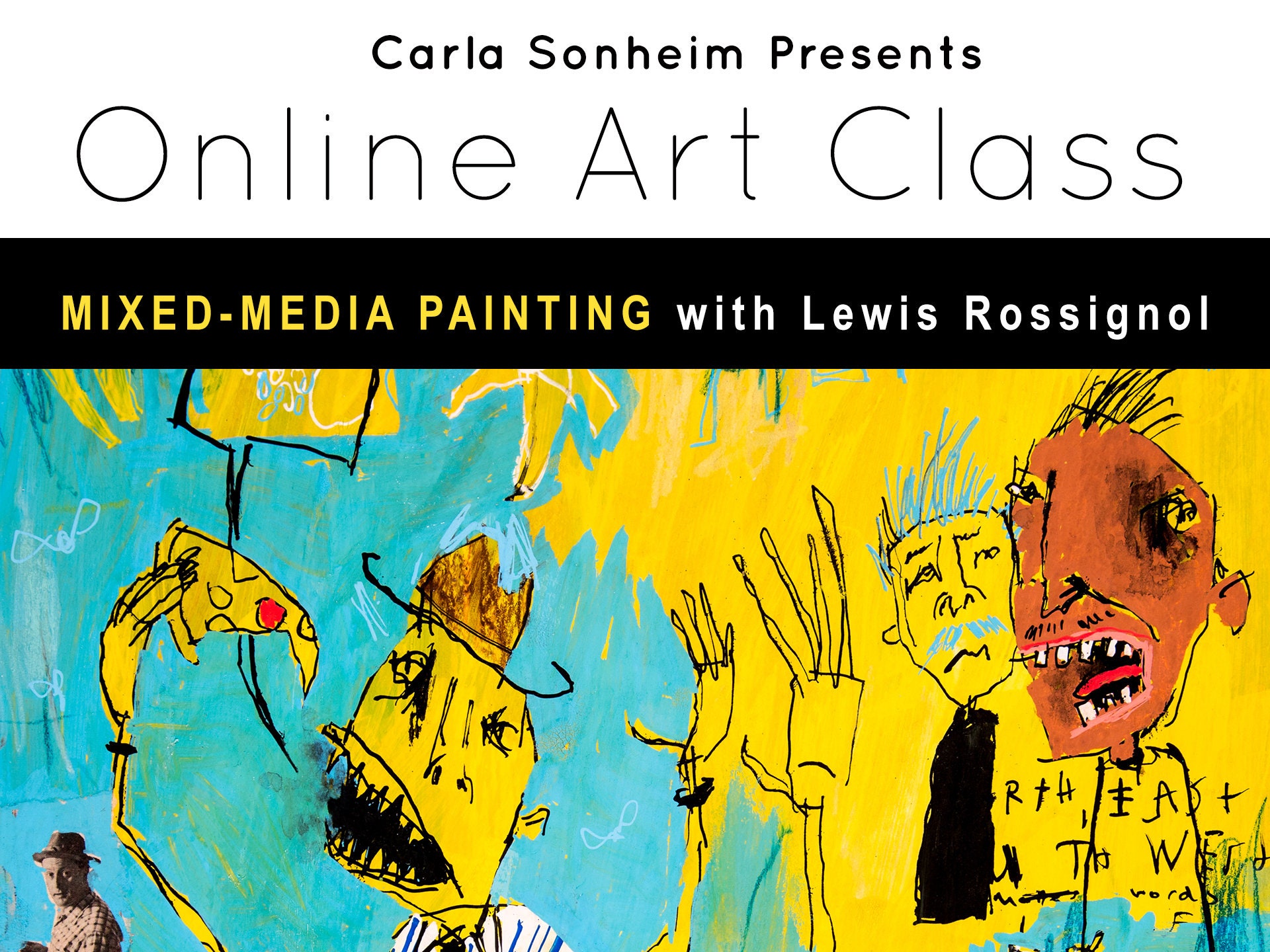 Mixedmedia Online Class Mixedmedia Painting With Lewis Etsy