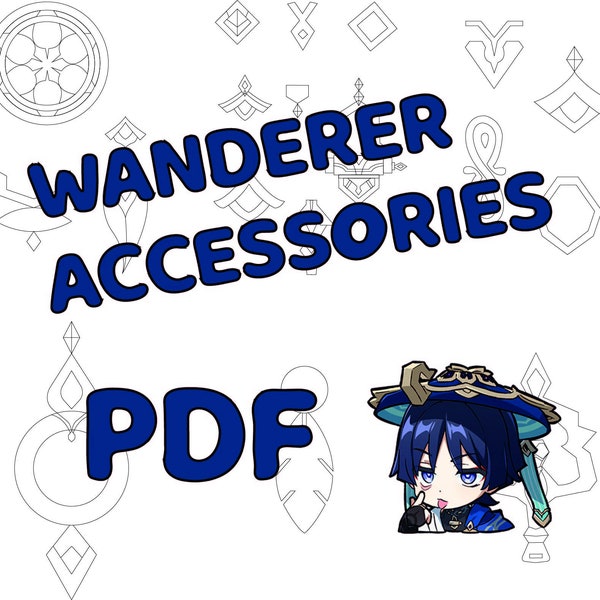 Patterns PDF wanderer accessories - Genshin impact