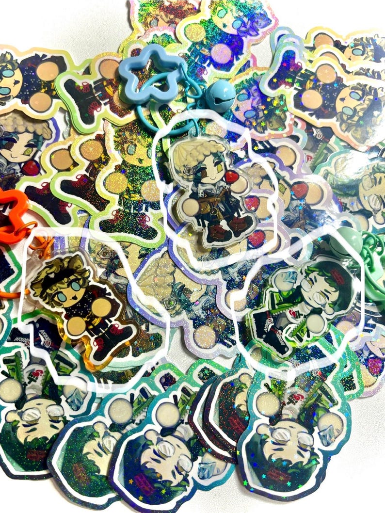 Twisted Wonderland Anime Keychains: Ruggie, Trey, Jade - Keychains and ...