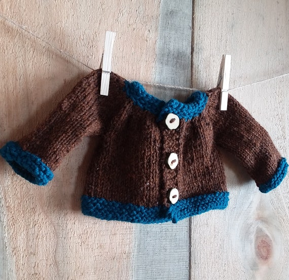 Hand Knit Waldorf Doll Sweater for 14 16 Hand Knit Waldorf Doll Sweater for 14 16